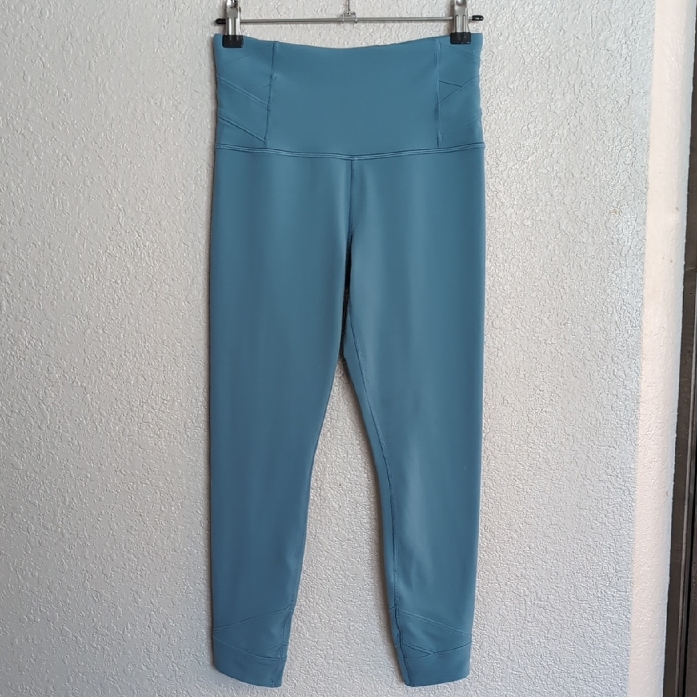 Blue High-Waisted Leggings